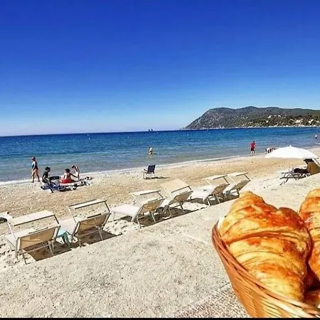 Apartment T2 Avec Clim Et Terrasse Vue Mer, Les Sablettes *