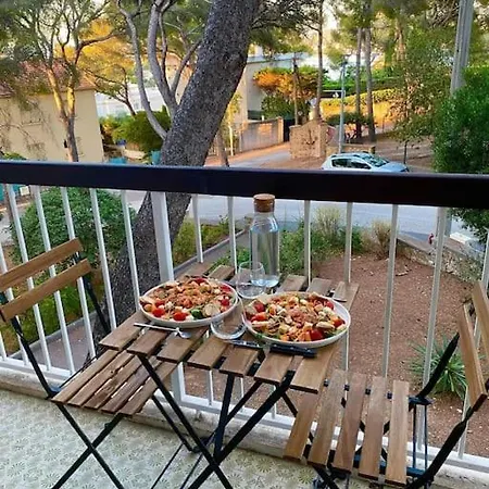T2 Avec Clim Et Terrasse Vue Mer, Les Sablettes Appartement La Seyne-sur-Mer
